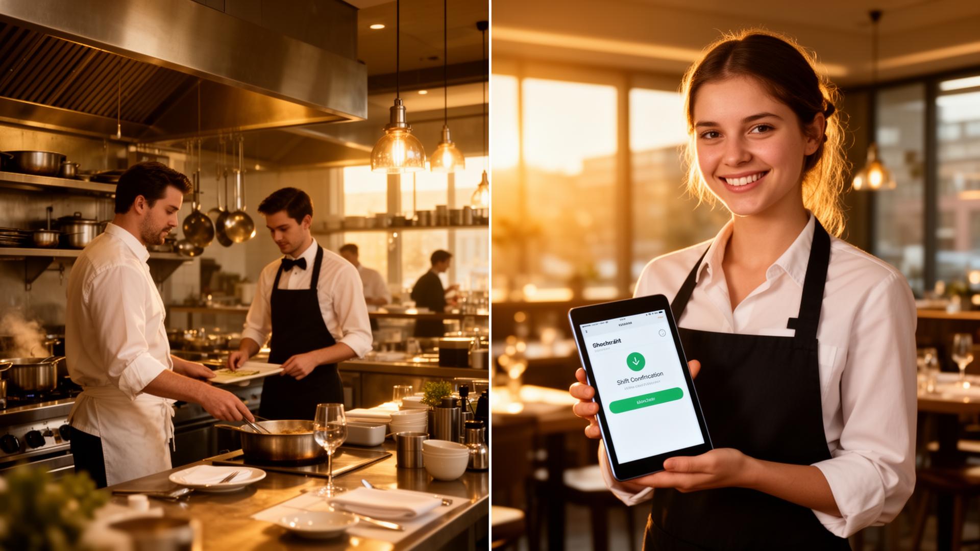 Servicekraft in einem Restaurant